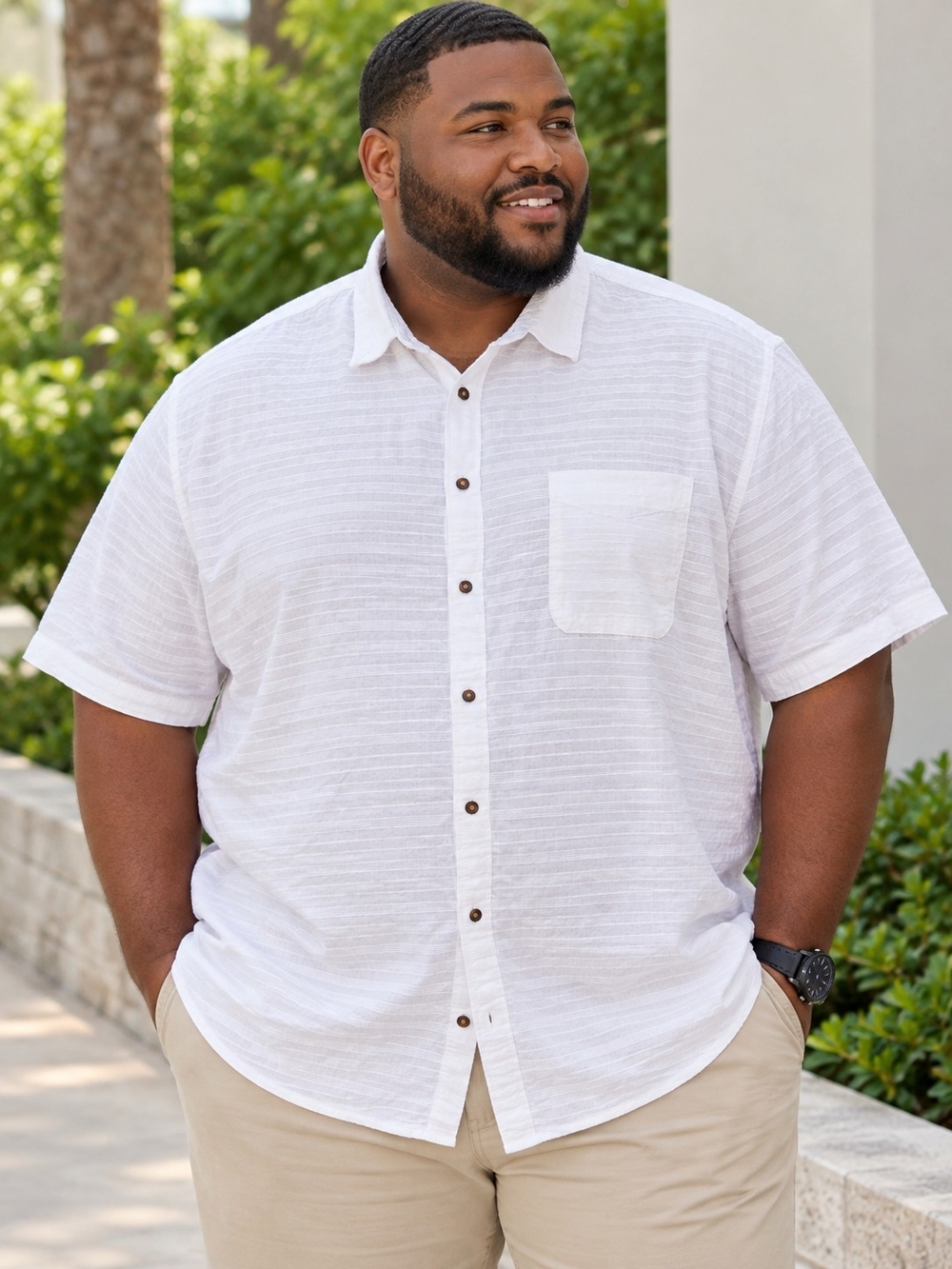 Old Navy Men's Classic Fit Everyday Dobby Shirt